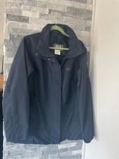 Women's JACK WOLFSKIN Texapore  Shell Full Zip Jacket-Navy Blue-Size Large