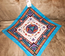 NOS 1980-90's VTG Bandana Southwestern Cowboy RN14193 21x21" Tribal Western USA