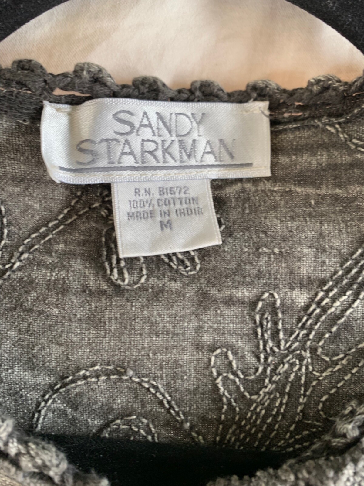 Sandy Starkman knit jacket gray large - image 3