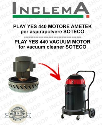 Moteur D'aspiration Ametek Pour Aspirateur Industriel SOTECO - Pièce Neuve