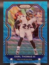 Earl Thomas III 2020 Panini Prizm Blue Wave Prizms #/199 #42 Ravens