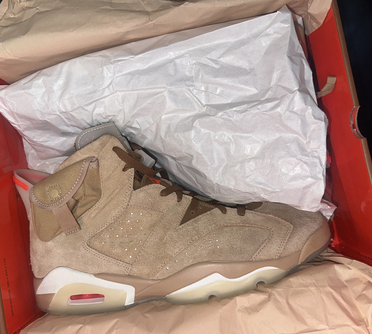 Jordan 6 Retro x Travis Scott Mid British Khaki! 13! 3 Set Jordan 6 Retro x Travis Scott Mid British Khaki! 13! 3 Set