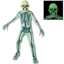 Kids' Glow-in-the-Dark Atomic Skeleton Costume Size Small 4-6 