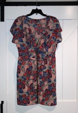 ASOS Zip Front Ruffle Dress Size 12