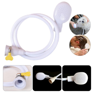 Single/Double Tap Shower Spray Sink Hose Pet Dog Washing Holder