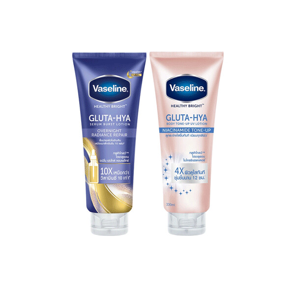 Set Vaseline Healthy Bright Gluta-Hya Body Tone up Overnight