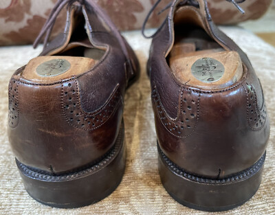MEZLAN Napoli Brown Leather Cap Toe Oxford Dress Shoes Mens  display picture 3
