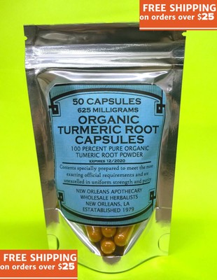 Turmeric Root  50-Capsules(625mg)PROMOTES*Skin*Joint*Digestive*Blood*Eye*Immune*  eBay