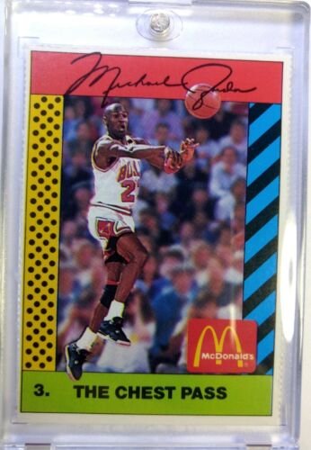 Rare Pink Back: 1990 McDonald&#039;s Sports Tips Michael Jordan #3, The Chest Pass