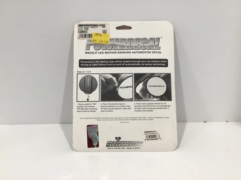 USC Trojans University Southern California Trojans Power Decal Backlit LED Decal - Image 2 of 2