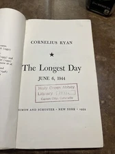 The Longest Day June 6, 1944 Cornelius Ryan 1959 Hardback Book