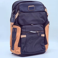 TUMI Alpha Bravo Logistics Backpack Men’s Travel Laptop Bag Black Durable Nylon