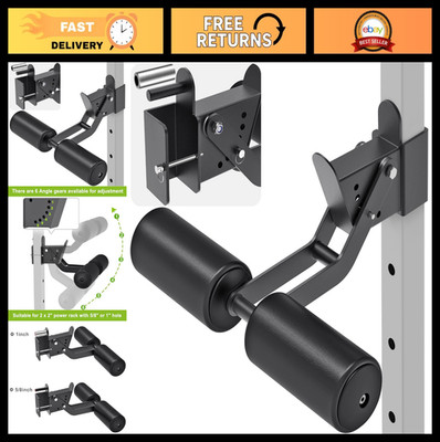 Kipika Nordic Hamstring Curl Attachment for Power Rack, Adjustable Leg Hold Down