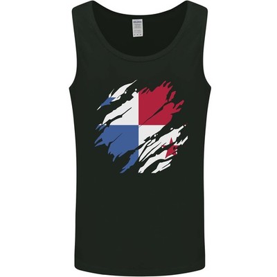 Zerrissen Flagge Panama Herren Tanktop