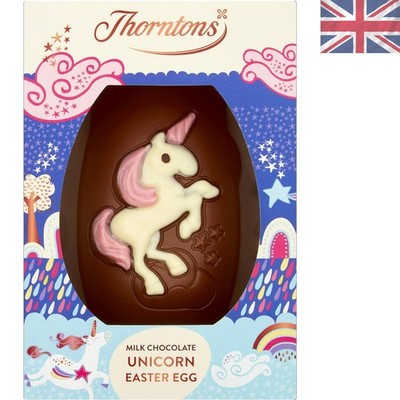 Thorntons Einhorn hohle Milch Schokolade Eier - perfekt für Ostern Spaß 4er Pack