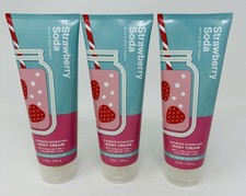 STRAWBERRY SODA BATH BODY WORKS ULTIMATE HYDRATION BODY CREAM LOTION LOT OF 3