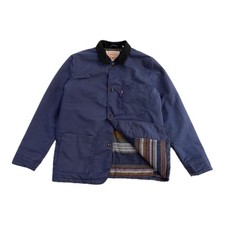 Levi’s Engineer Waxed Slate Blue Blanket Lined Chore Jacket | Size Medium