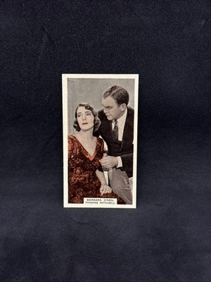 1939 WIX FILM FAVOURITES #18 Barbara O'Neil & Thomas Mitchell