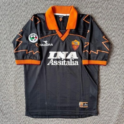 Hidetoshi Nakata #8 AS Roma 1999/00 Third Diadora Jersey Calcio