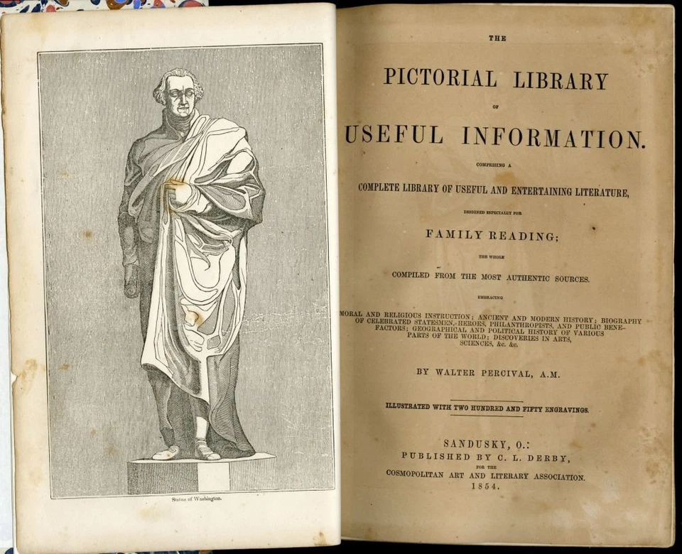 Pictorial Library of Useful Information. Fine modern binding, illustrated 1854 - Image 2 of 4