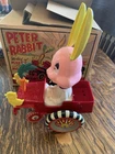 Unused Marx Peter Rabbit Eccentric Crazy Car 1950’s Wind Up Toy W Original Box