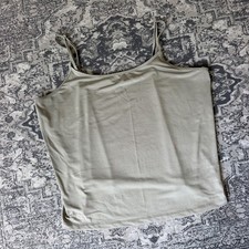 LANE BRYANT Size 18/20 Polyester /Spandex Gray Cami Shirt Top Adjustable Straps