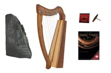Roosebeck 19-String Pixie Harp w/ Chelby Levers  Bag  Book  Strings