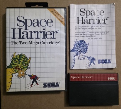 Space Harrier (Sega Master System, 1986) Cib Complete - Tested