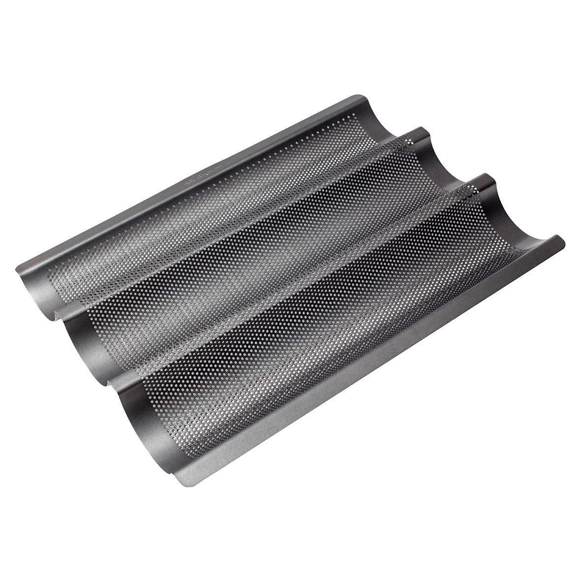 RBV Birkmann Baquette-Blech, 3-fach, 29,5 cm, Baguette, Backform, perforiert, an