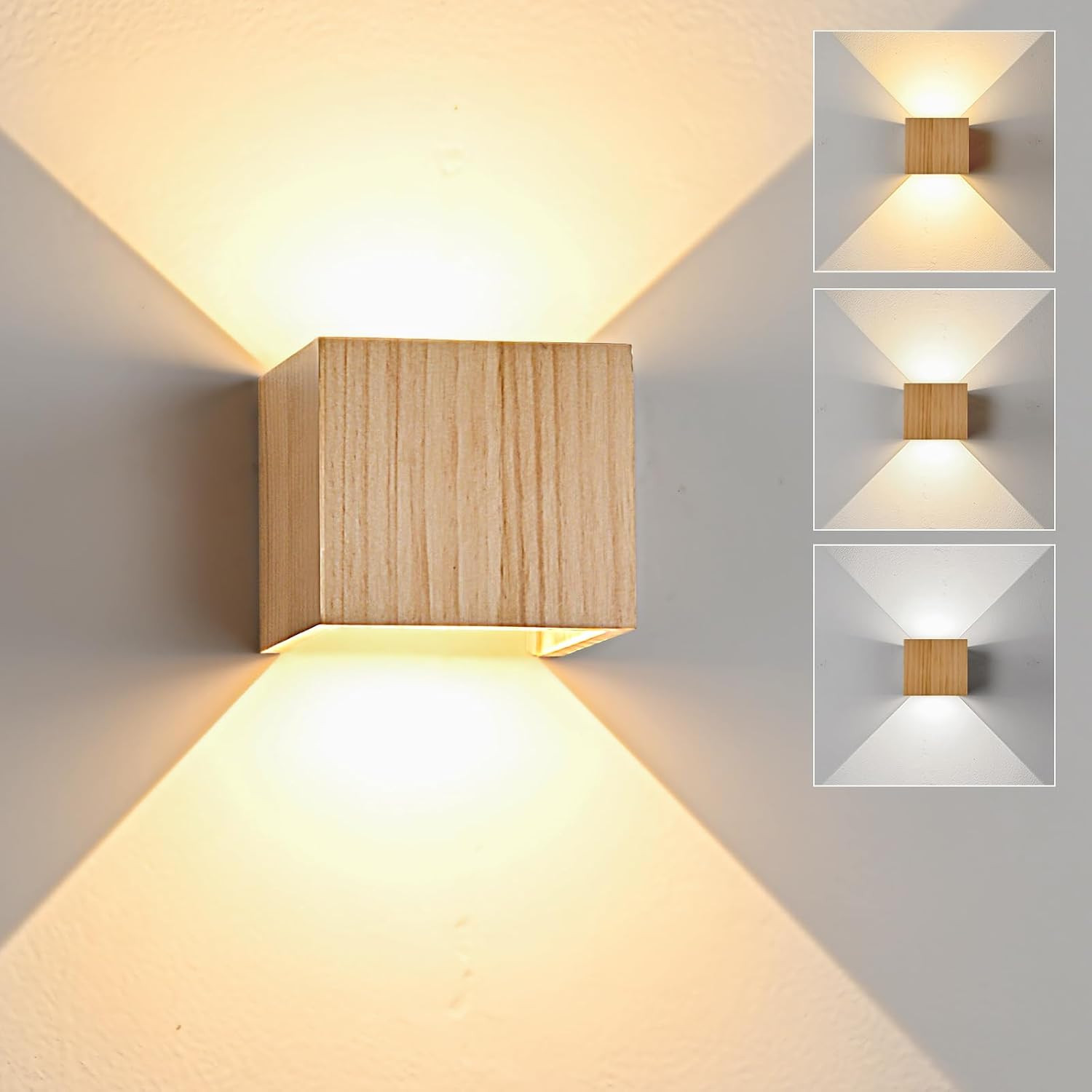 Offerta Applique LED 6W Legno Dimmerabile: Lampada Parete Interno