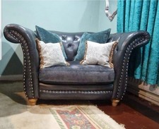 Sofology Persia Large Cuddle Snuggle Chair Love Seat Leather Fabric Sofa