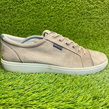 Ecco Soft 7 Low Mens Size 11 Brown Casual Classic Leather Lace Up Shoes Sneakers