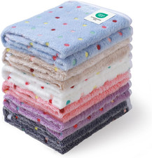 1 Pack 6 Blankets Dog Cat Soft Fluffy Fleece Pet Blanket Warm Cute Print Design