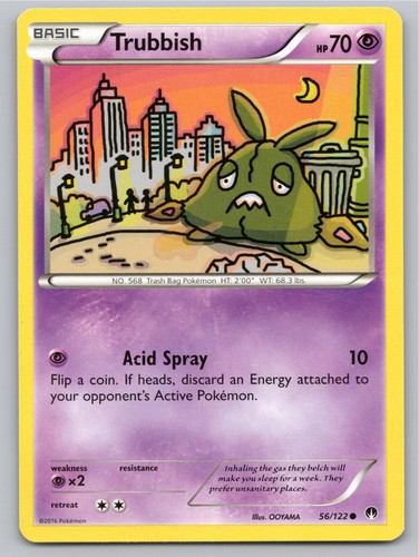 2016 POKEMON BREAKPOINT TRUBBISH 56/122 C NM A106333 FREE S&H
