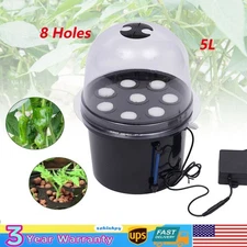 Hydroponics Seedling & Cloning System Aeroponic Propagation Kit 8 Plant Sites PP