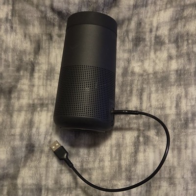 Bose Portable Speaker Cylinder Black w/ USB Cable Wired Connectivity