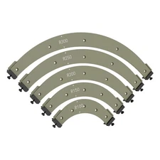 5types Round Corner Radius Template Jig Router Template Arc Angle Auxiliary Tool