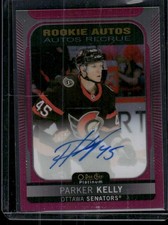 2021-22 O-Pee-Chee Platinum #R-PK Parker Kelly Rookie-Autographs-Matte-Pink RC