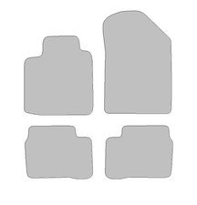 Fußmatten passend für Kia Picanto II Typ TA (Baujahr 2011 - 2017), Dura graphit