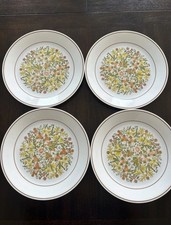 Corelle Corning Indian Summer Dinner Plates Yellow Orange 10 1/4" Set of 4