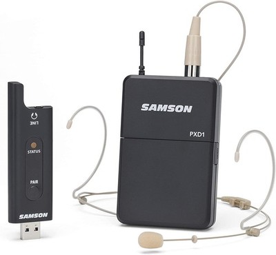 SAMSON XPD2 Headset USB Digital Wireless (2.4 GHz) System - DE5 Headset (PXD1/RX