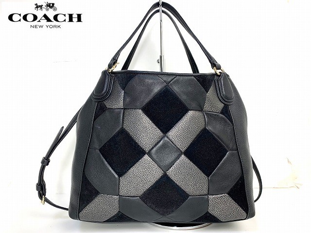 beautiful  COACH Patchwork Leather 2Way Shoulder … - image 2