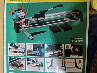 Wolfcraft Fliesenschneider TC 670 5550 integrierter Brechkegel Bad Schneider Neu