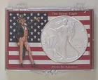 2026 SILVER EAGLE 1 OUNCE AMERICAN FLAG AND UNCLE SAM W/SNAP-LOCK CASE
