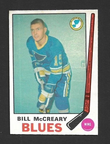 1969-70 OPC O-Pee-Chee Hockey NHL #181 Bill McCREARY St. Louis Blues. EX