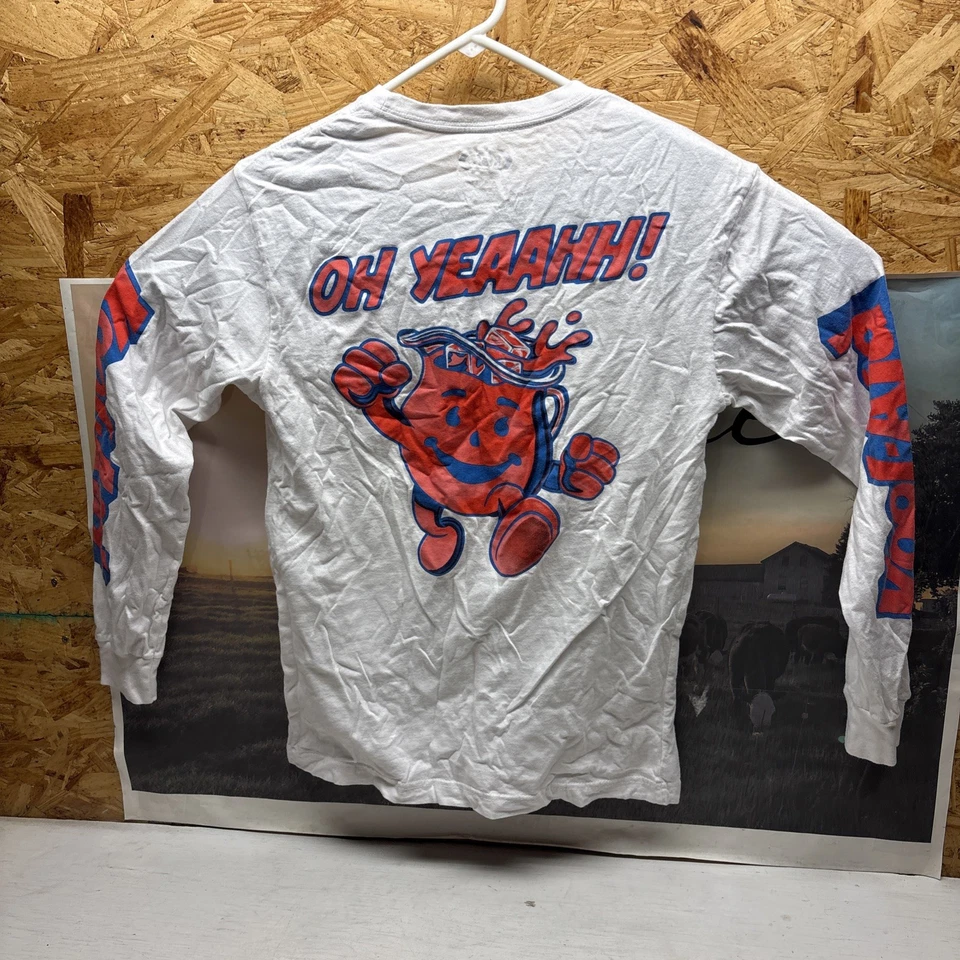 Camiseta Kraft Kool-Aid blanca manga larga vintage para hombre TALLA MEDIANA Foto 4 de 4