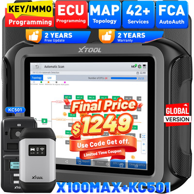 2026 XTOOL X100MAX KC501 Auto Key Programming Diagnostic Scanner IMMO Programmer
