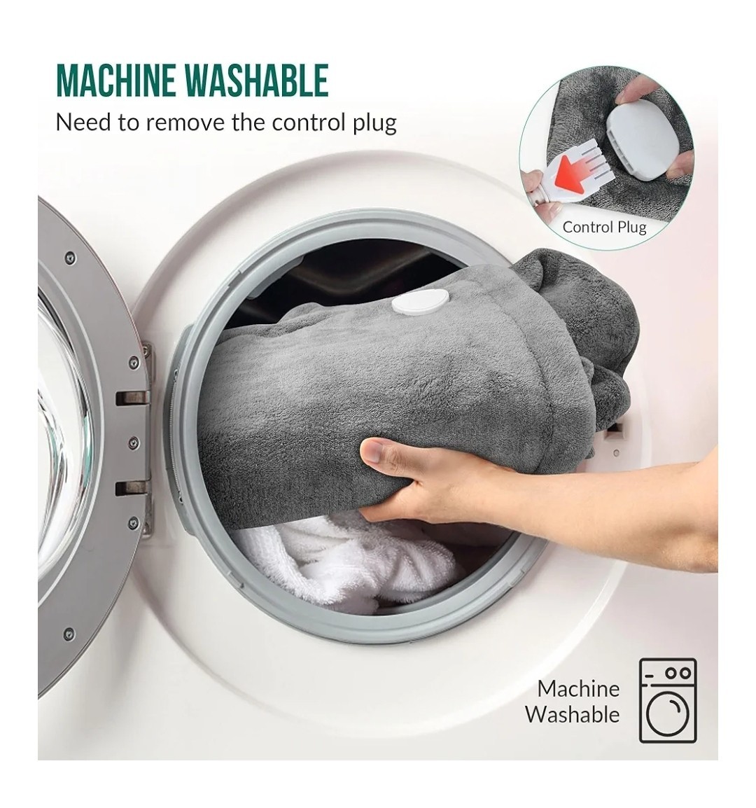 Snailax Heating Pad for Back Pain Relief, Large Heating Pad for Neck Shoulder