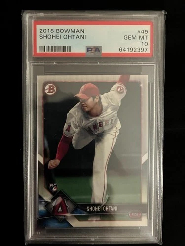 2018 BOWMAN #49 SHOHEI OHTANI ROOKIE RC PSA 10