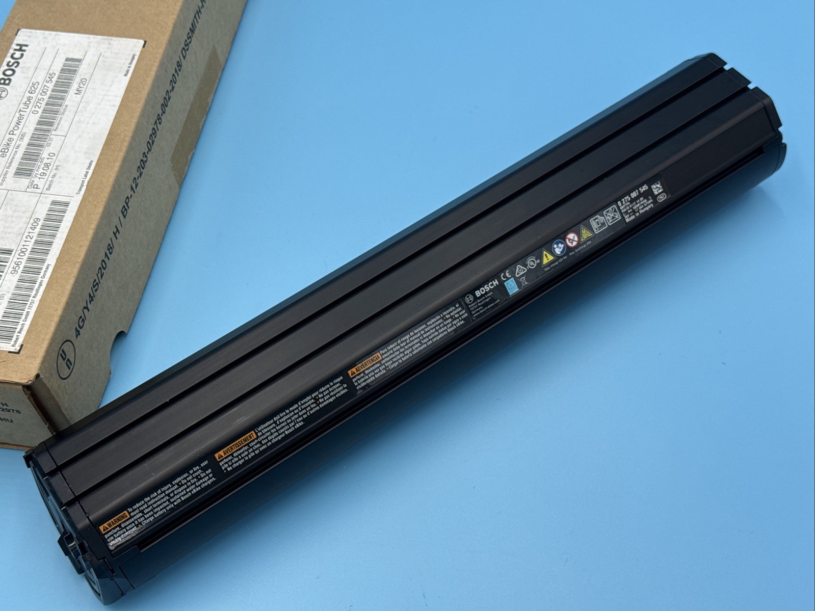 Bosch Powertube 625W HORIZONTAL E-Bike Battery US BBP295 0275.007.545-VE2 NEW